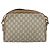 Bolsa de Ombro GUCCI GG Plus Supreme Web Sherry Line PVC Bege Ouro Auth 159949 Dourado - vista 3