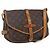 LOUIS VUITTON Borsa a Spalla Monogram Saumur 30 M42256 LV Auth ep12539 Monogramma