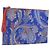ETRO Pochette Paisley in Tela Pelle Blu Oro Auth am10247V D'oro