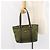 PRADA Borsa a mano in nylon verde oro Auth 159309 D'oro - vista 24