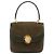 Céline Borsa a mano CELINE in suede khaki oro Auth 159231 D'oro Cachi - vista 2