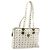 Borsa tote in pelle MCM Logogram Vicetos bianca e oro Auth BA9337 Bianco D'oro