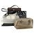 BALLY Borsa a Mano in Pelle PVC Tela 4 Set Beige Nero Marrone Auth bs32143