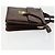BALLY Borsa a Mano in Pelle PVC Tela 4 Set Beige Nero Marrone Auth bs32143 - vista 4