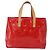 LOUIS VUITTON Monogram Vernis Reade PM Borsa a Mano Rossa M91088 LV Auth BA9357 Rosso - vista 13