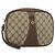 GUCCI GG Supreme Web Sherry Line Clutch Bag Beige Oro 156 01 034 Auth 159359 D'oro