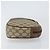 GUCCI GG Supreme Web Sherry Line Clutch Bag Beige Oro 156 01 034 Auth 159359 D'oro - vista 4