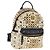 MCM Vicetos Logogramm Rucksack aus PVC Leder Weiß Gold Auth 158824 Golden