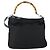 Borsa a mano in nylon Gucci Bamboo 2 in 1 Nero Argento 001 2404 1577 0 Auth gh1392 - vista 3