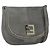 Borsa a Spalla FENDI in Camoscio Grigio Oro Auth ka1367 Marrone D'oro