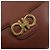 Borsa a Spalla Gancini in Pelle Marrone Oro Salvatore Ferragamo Auth 159139 - vista 14