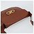 Borsa a Spalla Gancini in Pelle Marrone Oro Salvatore Ferragamo Auth 159139 - vista 6