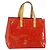 LOUIS VUITTON Monogram Vernis Reade PM Borsa a Mano Rossa M91088 LV Auth 159382 Rosso