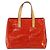 LOUIS VUITTON Monogram Vernis Reade PM Borsa a Mano Rossa M91088 LV Auth 159382 Rosso - vista 13
