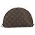 LOUIS VUITTON Pochette Cosmetica Demi Ronde Monogram M47520 LV Auth BA9256 Monogramma