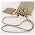 Borsa a Spalla con Catena CHANEL in Pelle Avorio Oro CC Auth 157949A D'oro Crudo - vista 7