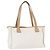 Gucci Borsa Tote GG Supreme in PVC Bianco e Oro 264221 Auth ka1250 D'oro