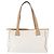 Gucci Borsa Tote GG Supreme in PVC Bianco e Oro 264221 Auth ka1250 D'oro - vista 2