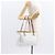 Gucci Borsa Tote GG Supreme in PVC Bianco e Oro 264221 Auth ka1250 D'oro - vista 21