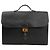 Sac à dépêches HERMÈS Sac à Depeche 38 Ardennes Leather Handbag in Black V:1992