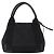 Balenciaga Cabas in tela blu navy con pelle piccolo Nero - vista 2