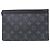 Borsa a spalla portafoglio indossabile Louis Vuitton Monogram Eclipse Reverse Gaston Nero Grigio - vista 2