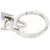 Ring Portachiavi Hermès Cadena Quiz Rainbow Argento Blu - vista 4