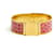 Hermès Bracelet Clic Clac Large TGM Pink Leather Golden Metal Bracelet XL Hermes Doré  - vue 1