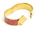 Hermès Bracelet Clic Clac Large TGM Pink Leather Golden Metal Bracelet XL Hermes Doré  - vue 4
