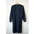 Céline Kleid aus marineblauer Wolle mit Schulterpolstern - Ansicht 3