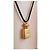 Collana Chanel N5 placcata oro con pendente a flacone Nero D'oro - vista 5
