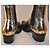 Stivaletti Balmain in pelle nero e argento Taglia 37 - vista 4