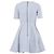 Vestido de cóctel estructurado azul claro Miu Miu - vista 3