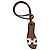 Portachiavi charm Nano Oran di Hermès Marrone Bianco