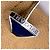 Gemelli in argento sterling 925 con smalto blu Bulgari e pochette - vista 5