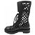 Botas Largas de Piel de Ternera Christian Dior Negro - vista 2