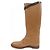Botas largas de piel box calf Hermès Castaño - vista 2
