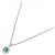 Autre Marque Platinum Emerald Diamond Necklace Silvery - view 2