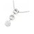 Autre Marque Collana con diamanti a tre pietre in oro bianco Au750 - vista 4