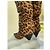 Botas Saint Laurent Niki de potro con estampado de leopardo Negro Beige Marrón oscuro - vista 6