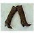 Botas Saint Laurent Niki de potro con estampado de leopardo Negro Beige Marrón oscuro - vista 7