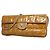 Bolsa de Ombro Chanel Chocobar em Couro Patente Bege