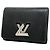 Cartera Compacta Tri-fold Twist Epi Louis Vuitton Negro