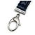 Portachiavi Chanel Matelassé Blu Navy