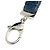 Portachiavi Chanel Matelassé Blu Navy - vista 2