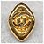 Orecchini a clip in tono oro Chanel Coco Mark 97P D'oro - vista 5