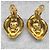 Orecchini a clip in tono oro Chanel Coco Mark 97P D'oro - vista 7