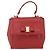 Salvatore Ferragamo Carrie Vara Saffiano Leather Small Rosso