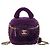 Chanel Coconing Vanity Case con Manico Superiore in Shearling Trapuntato Piccolo Porpora