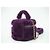Chanel Coconing Vanity Case con Manico Superiore in Shearling Trapuntato Piccolo Porpora - vista 2